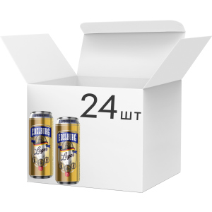 Упаковка пива Edelburg Lager світле фільтроване 5.2% 0.5 л х 24 шт (4260684190047) ТОП в Вінниці