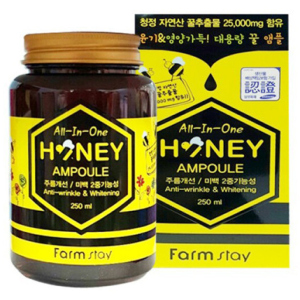 Многофункциональная медовая ампульная сыворотка для лица Farmstay All In One Honey Ampoule 250 мл (8809317289038) в Виннице
