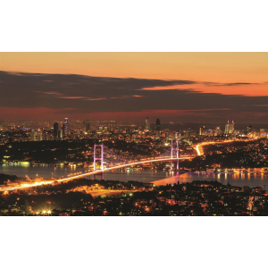 Фотошпалери паперові DecoArt Міста - нічне місто 368 x 254 см 4 сегменти (1066 - P8) краща модель в Вінниці