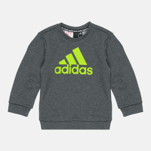 Світшот дитячий Adidas Must Haves Crew FP8935 128 см Dark Grey Heather (4062049186561) краща модель в Вінниці