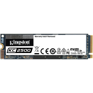 Kingston KC2500 500 ГБ NVMe M.2 2280 PCIe 3.0 x4 3D NAND TLC (SKC2500M8/500G) надійний