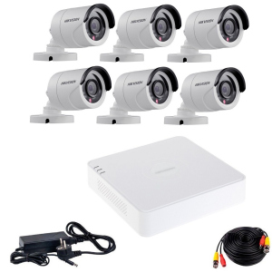 хорошая модель Комплект видеонаблюдения Hikvision Turbo HD-6W KIT