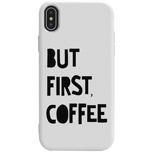 хороша модель Панель TOTO Pure TPU 2mm Print Case Apple Xs Max #41 First Coffee White (FSH94925)