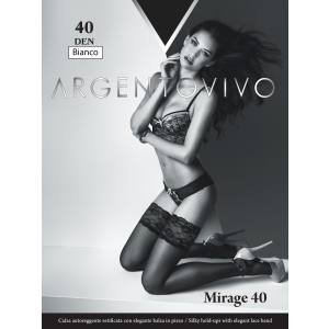 Чулки Argentovivo Mirage 40 Den 3/4 р Bianco (8051403068731) лучшая модель в Виннице