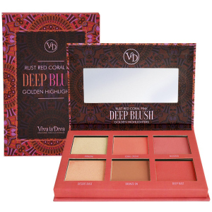 Палетка Viva La Diva Blush & Bronzing Powder Dream Cheek Palette Dark 6 г (7330906016793) ТОП в Вінниці