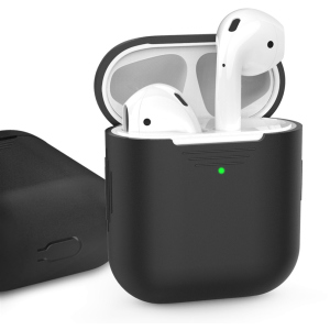 Класичний Силіконовий чохол AhaStyle для Apple AirPods Black (AHA-01020-BLK) ТОП в Вінниці