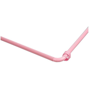 Угловой карниз для шторы в ванну 90х90х90 см розовый рейтинг