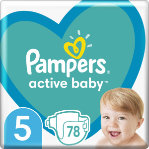 Підгузки Pampers Active Baby Розмір 5 (Junior) 11-16 кг 78 шт (8001090950536) в Вінниці