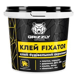 Клей будівельний акриловий Grizzly FIXATOR 12 кг (4823048028463) в Вінниці