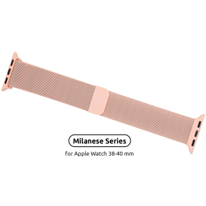 Ремешок Armorstandart Milanese Loop Band для Apple Watch All Series 38-40 mm Pink (ARM55246) в Виннице