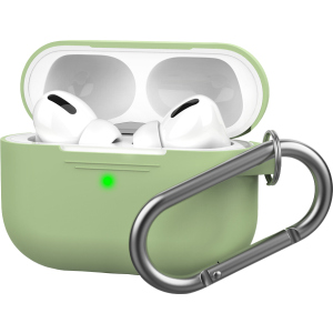 Силіконовий чохол AhaStyle з карабіном для Apple AirPods Pro Green (AHA-0P100-GRN) рейтинг