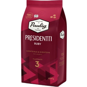 Кофе в зернах Paulig Presidentti Ruby 400 г (6411300176748) лучшая модель в Виннице