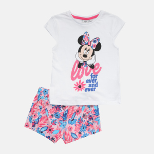 Комплект (футболка + шорти) Disney Minnie UE1098 98 см Білий (3609084860981) ТОП в Вінниці