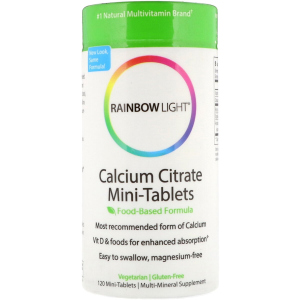 Вітаміни Rainbow Light цитрат кальцію Calcium Citrate Mini-Tablets 120 міні таблетки (21888202119) ТОП в Вінниці