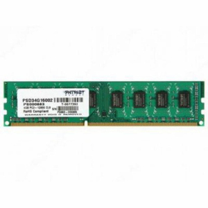 Модуль пам'яті для комп'ютера DDR3 4GB 1600 МГц Patriot (PSD34G16002) в Вінниці