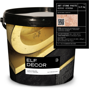 Декоративна штукатурка Elf Decor Art Stone Paste 1.5 кг Rosso Verona (mbaPasRos_1.5) в Вінниці