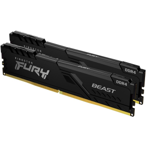 Оперативна пам'ять Kingston Fury DDR4-2666 16384MB PC4-21300 (Kit of 2x8192) Beast Black (KF426C16BBK2/16) в Вінниці