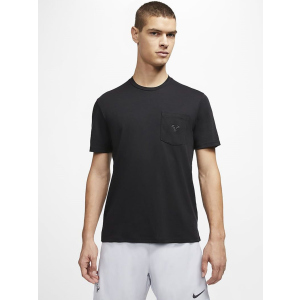 Футболка Nike Rafa Mens Short-Sleeve Tennis Top CZ0387-010 M (194276061268) краща модель в Вінниці