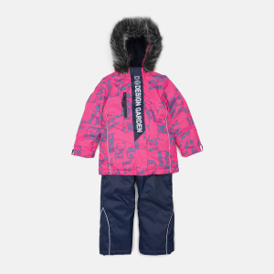 Зимовий комплект (куртка + напівкомбінезон) Garden Baby 102025-63/32 110 см Малина/Сині букви/Синій (4821020253131) в Вінниці