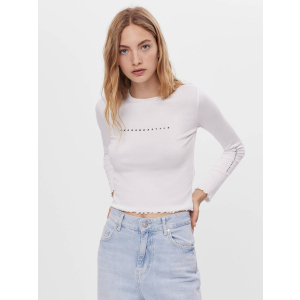 Топ Bershka 7349/546/250 S Білий (SZ07349546250023) надійний