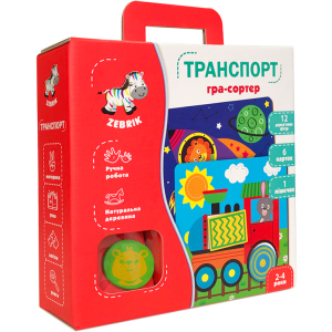 Деревянная мозаика Vladi Toys Транспорт (укр) (ZB2002-06) ТОП в Виннице