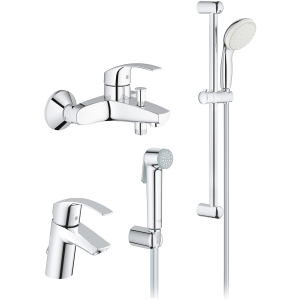 Набір змішувачів GROHE Eurosmart 27598005 (27598001+33300002+23124002) краща модель в Вінниці