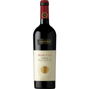 Вино Maestro "Primitivo" Puglia червоне сухе 0.75 л 13% (8008900006797) краща модель в Вінниці