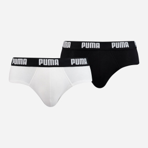 Труси-сліп Puma Basic Brief 2P 88910008 S 2 пари White Black (8718824610436) в Вінниці