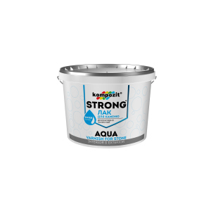 Лак для каменю STRONG AQUA Kompozit 10 л (4820085745131) ТОП в Вінниці