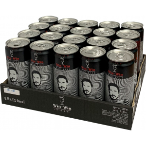 Упаковка слабоалкогольного виновного игристого напитка Win-Win Ред Физ 0.33 л х 20 шт 5.5-6% (4820236721052)