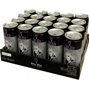 Упаковка слабоалкогольного винного ігристого напою Win-Win Розе Фрозен 0.33 л х 20 шт 5.5-6% (4820236721045) в Вінниці
