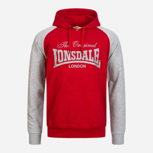 Худі Lonsdale Brundall 115023-2007 S DarkRed (4251522358025) ТОП в Вінниці