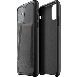 Панель Mujjo Full Leather Wallet для iPhone 11 Black (MUJJO-CL-006-BK)