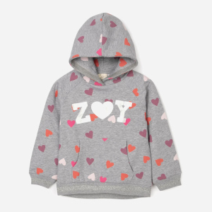 хороша модель Худі утеплене Zippy Hooded Fl 3103304701 128 см Grey9 (5602156862430)