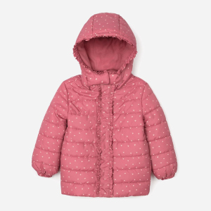 Демисезонная куртка-пуховик Zippy Hooded Placke 3103253101 138 см Darkpink (5602156799217) лучшая модель в Виннице