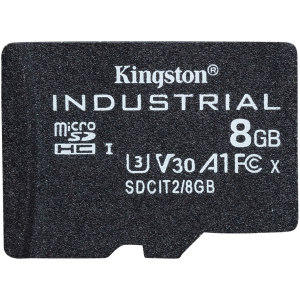 Kingston microSDHC 8GBSP Industrial Class 10 UHS-I V30 A1 (SDCIT2/8GBSP) краща модель в Вінниці