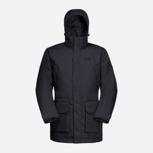 Парка Jack Wolfskin Fierce Wind Parka M 1114381-6000 XXL Черная (4060477918181) ТОП в Виннице