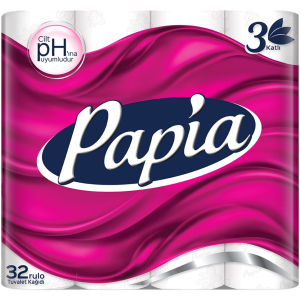 Туалетная бумага Papia трехслойная 32 рулона (8690536010066)