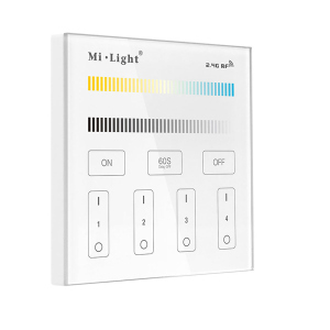 Панель управління Mi-Light сенсорна 4 зони Dual White/CCT