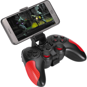 Бездротовий геймпад XTRIKE GP-45 Android/PS3/PC D-input &amp; X-input Black/Red (GP-45) в Вінниці