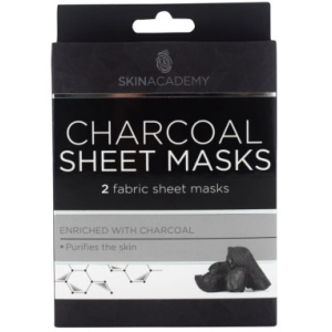 Маска тканевая для лица Skin Academy Charcoal 0.45 г х 2 шт (5031413987362) ТОП в Виннице