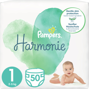 Підгузки Pampers Harmonie Newborn Розмір 1 (2-5 кг) 50 шт (8006540156513) ТОП в Вінниці