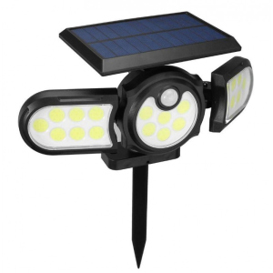 Вуличний світильник Solar Induction Lamp H-1206B на сонячній батареї Чорний ТОП в Вінниці