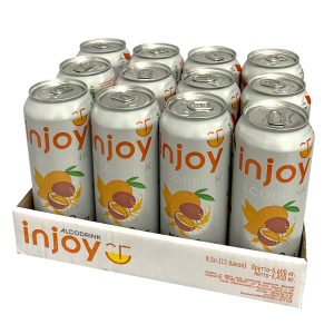 Упаковка слабоалкогольного напитка InJoy Манго Маракуйя 0.5 л х 12 шт 6.7% (4820236720956) краща модель в Вінниці