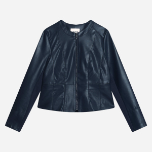 Куртка из искусственной кожи Orsay 800152-526000 42 Темно-синяя (80015229742) лучшая модель в Виннице