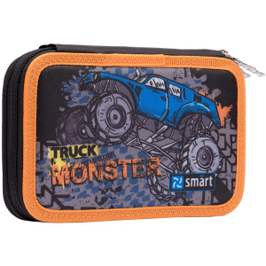 Пенал твердый Smart двойной HP-01 Monster Truck черный (532578)