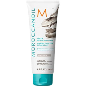 Маска з ефектом кольору MoroccanOil Color Depositing Mask колір Platinum 200 мл (7290113140622)
