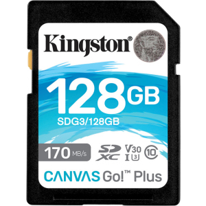 Kingston SDXC 128GB Canvas Go! Plus Class 10 UHS-I U3 V30 (SDG3/128GB) в Виннице