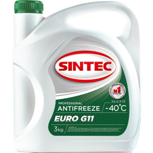 Антифриз Sintec Euro G11 -40°C 3 кг Зелений (990465) краща модель в Вінниці