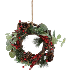 Венок новогодний Christmas Decoration 22 х 7 х 22 см (YZB003920) в Виннице